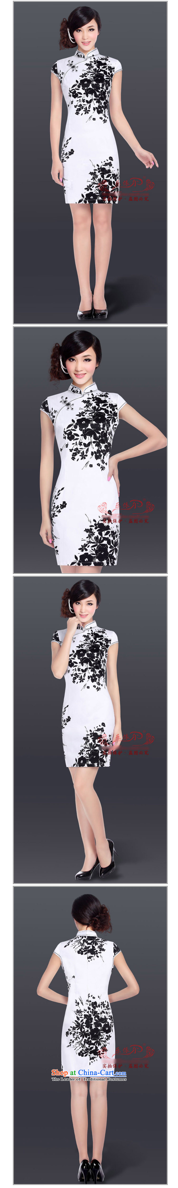 In accordance with the American's retro-clip collar cheongsam dress improved stylish summer Chinese qipao LYE1393 Ms. Sau San elegant White XXL Phillips-head, the price and the brand image of Platters! The elections are supplied in the national character of distribution, so action, buy now enjoy more preferential! As soon as possible.