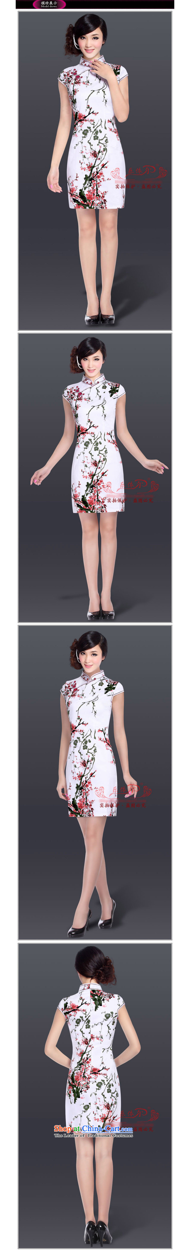 In accordance with the American's retro-clip collar cheongsam dress improved stylish summer Chinese qipao LYE1393 Ms. Sau San elegant White XXL Phillips-head, the price and the brand image of Platters! The elections are supplied in the national character of distribution, so action, buy now enjoy more preferential! As soon as possible.
