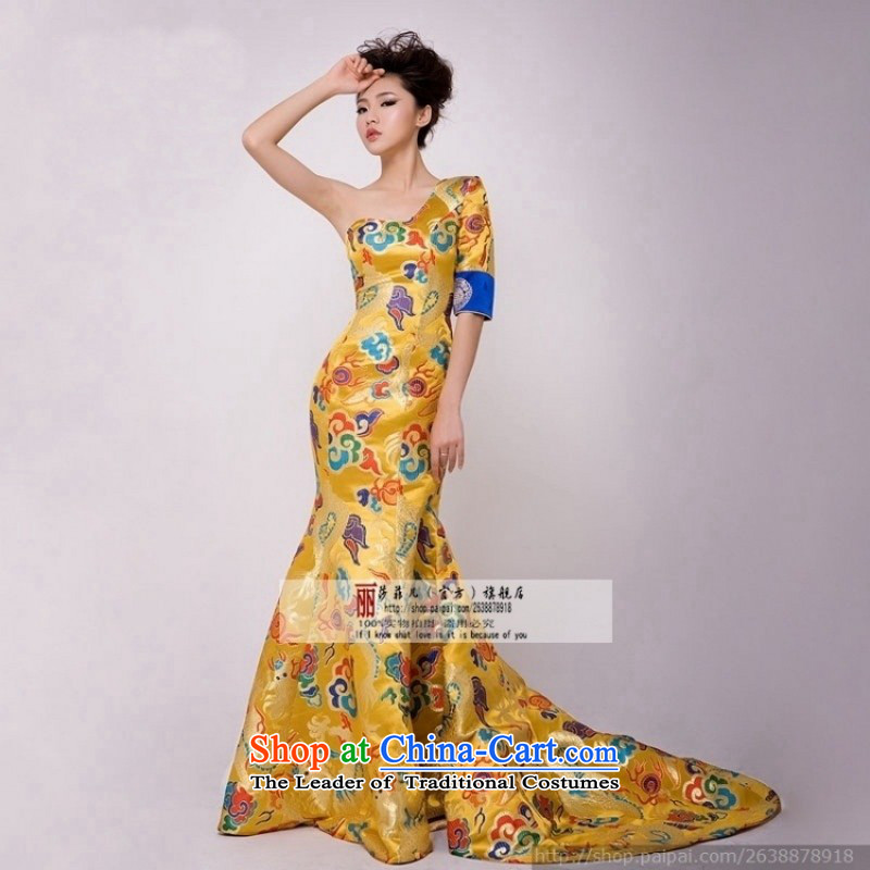 Love So Peng stars of the same Fan Bing Bing, dragon robe marriages bows cheongsam dress wedding will smear the customer service to the size to do not support returning, love so Peng (AIRANPENG) , , , shopping on the Internet