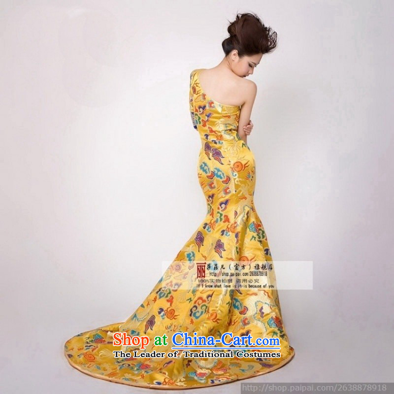 Love So Peng stars of the same Fan Bing Bing, dragon robe marriages bows cheongsam dress wedding will smear the customer service to the size to do not support returning, love so Peng (AIRANPENG) , , , shopping on the Internet