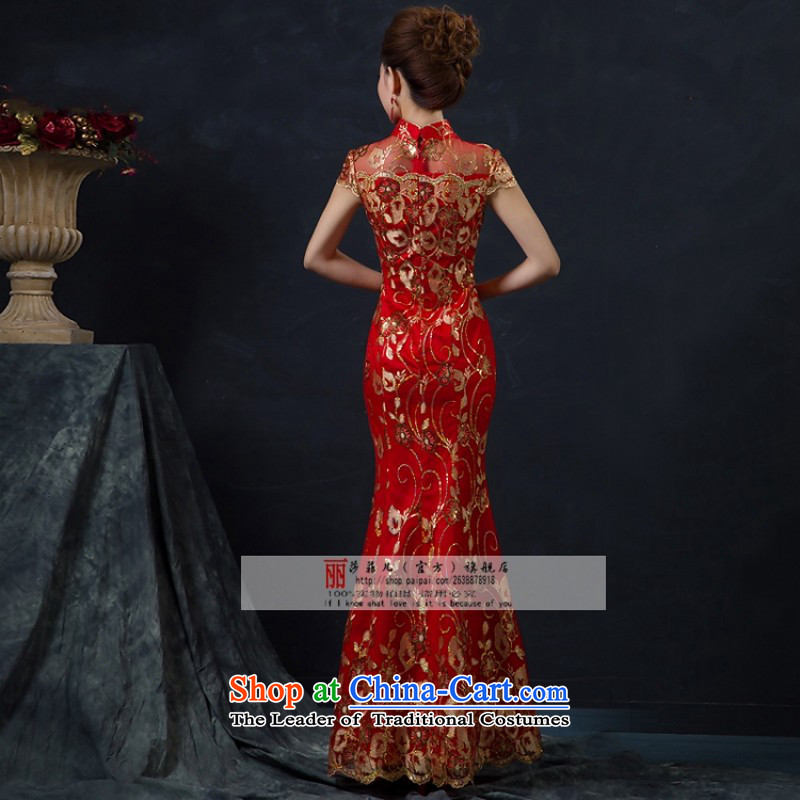 Love So new bride dresses Peng red packets transmitted to retro marriage shoulder length) Improved qipao suit earrings addition earrings XL can return, love so Peng (AIRANPENG) , , , shopping on the Internet