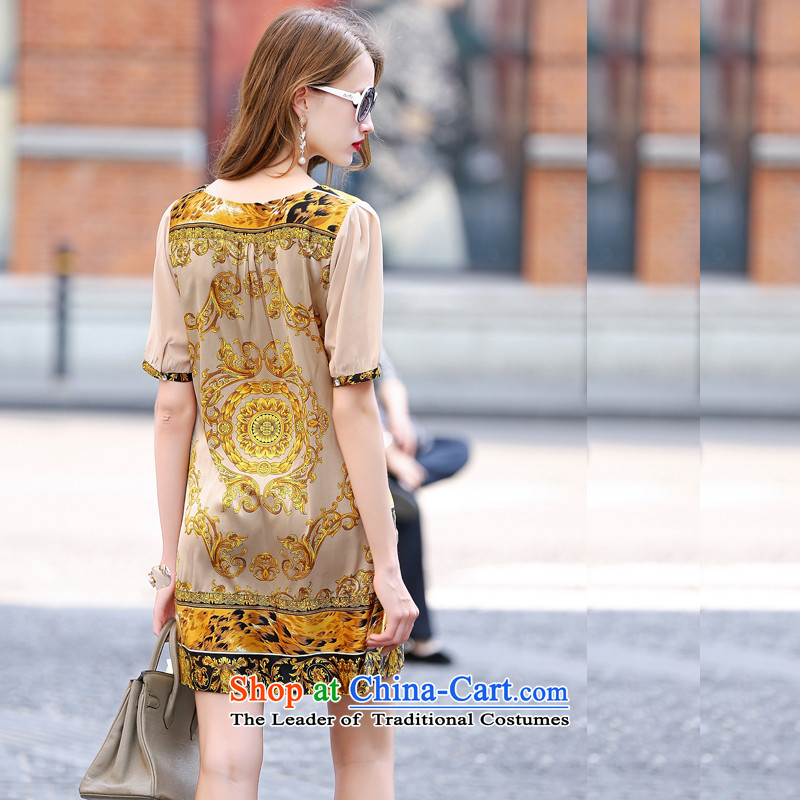 Elizabeth, 2015 female silk sauna silk dresses in summer Long skirts and Kim Ho XL, Elizabeth, , , , shopping on the Internet