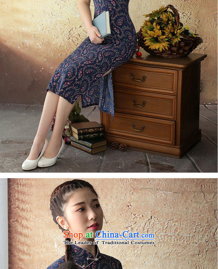A Pinwheel Without Wind Book Mephidross Yat chiffon long retro new cheongsam dress cheongsam dress improvements for summer daily blue L picture, prices, brand platters! The elections are supplied in the national character of distribution, so action, buy now enjoy more preferential! As soon as possible.
