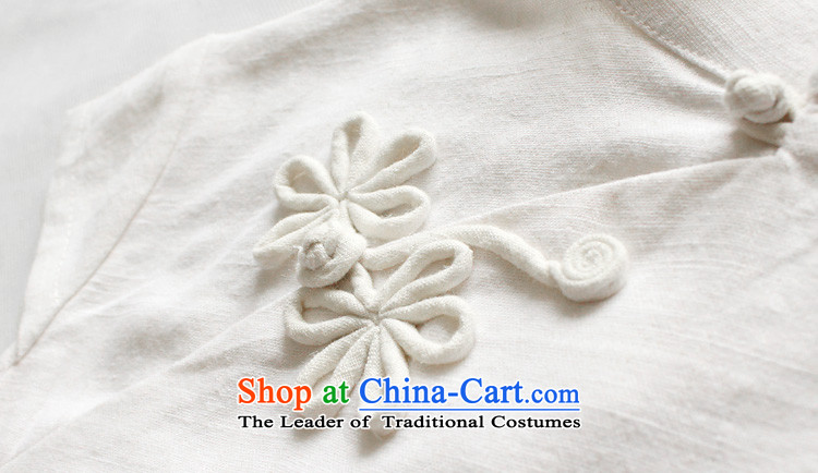 Light Of 2014 a new summer for women cotton linen dresses shirt Chinese Han-Tang dynasty literary ethnic linen Dark Blue M picture, prices, brand platters! The elections are supplied in the national character of distribution, so action, buy now enjoy more preferential! As soon as possible.