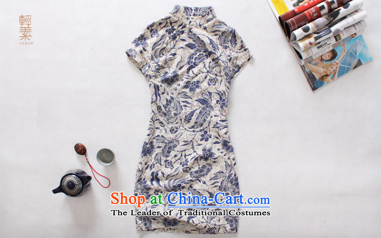 Light of improved Stylish retro summer cotton linen ethnic cheongsam dress female new linen short of Qipao Zi Yuan M picture, prices, brand platters! The elections are supplied in the national character of distribution, so action, buy now enjoy more preferential! As soon as possible.