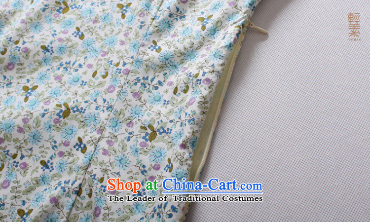 Light Of 2014 new cotton qipao national retro improved women cheongsam Chinese clothing qipao Sau San yellow flower XXXL picture, prices, brand platters! The elections are supplied in the national character of distribution, so action, buy now enjoy more preferential! As soon as possible.