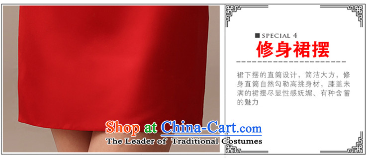 2015 Spring/Summer new bride short of qipao bows red stylish improved Sau San engraving diamond cheongsam red L picture, prices, brand platters! The elections are supplied in the national character of distribution, so action, buy now enjoy more preferential! As soon as possible.