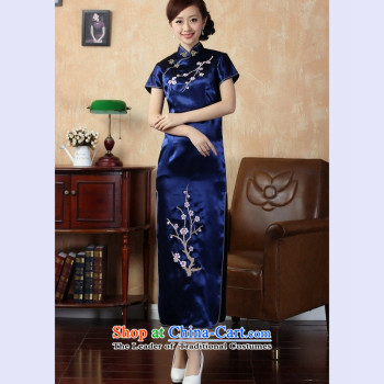 The 2014 summer flowers figure for women of the new Chinese qipao improved collar hand-painted silk gown need Tang dynasty retro short qipao White XL Photo, prices, brand platters! The elections are supplied in the national character of distribution, so action, buy now enjoy more preferential! As soon as possible.