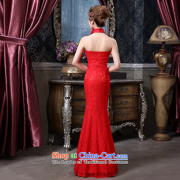 Rain Coat and stylish yet bride perfect body wedding dresses of the new Marriage bows and sexy lace hangs also red qipao QP559 RED L picture, prices, brand platters! The elections are supplied in the national character of distribution, so action, buy now enjoy more preferential! As soon as possible.
