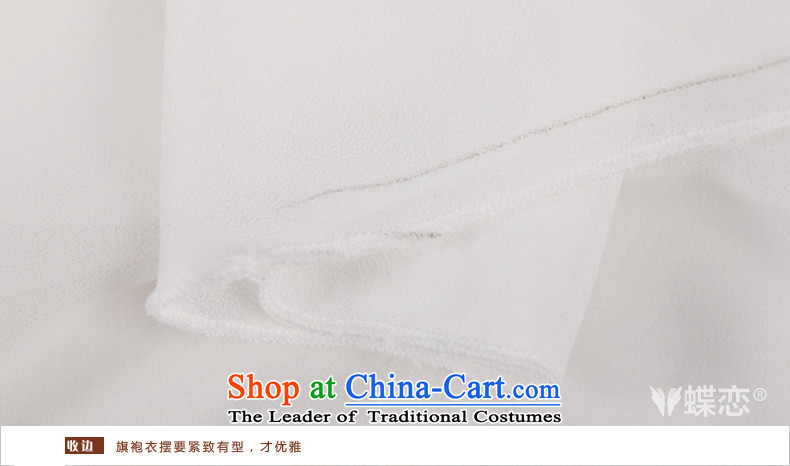 Butterfly Lovers 2015 Summer new improved cheongsam dress nation old hand-painted Lotus Sau San chiffon dresses 30678 Female White XXL picture, prices, brand platters! The elections are supplied in the national character of distribution, so action, buy now enjoy more preferential! As soon as possible.