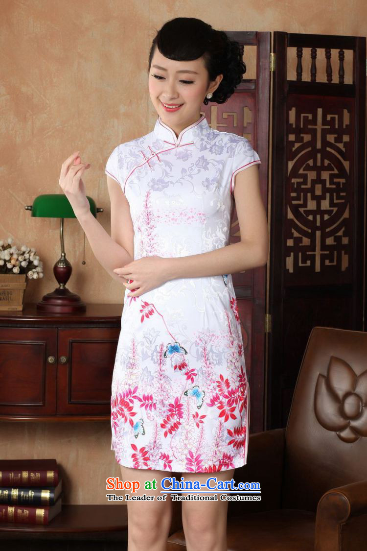 Take the new summer figure female cheongsam collar Chinese improved hand-painted a lapel COTTON SHORT views of the Tang dynasty white D0222-a qipao M picture, prices, brand platters! The elections are supplied in the national character of distribution, so action, buy now enjoy more preferential! As soon as possible.