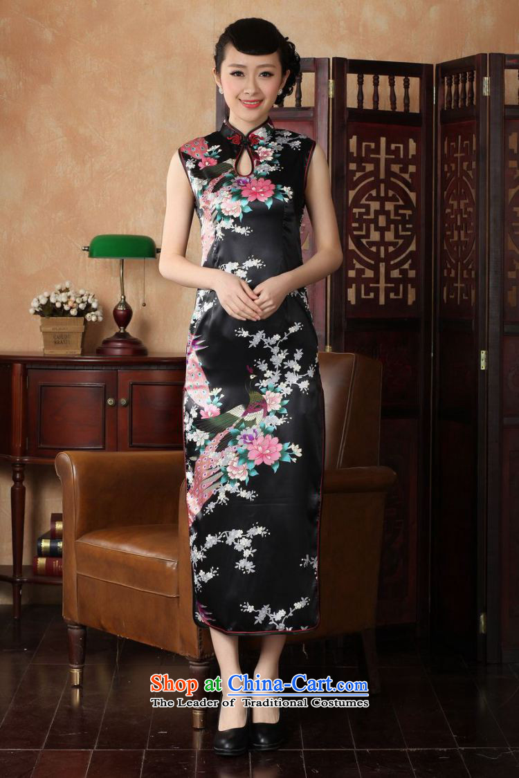 The 2014 summer flowers figure for women of the new Chinese qipao improved collar hand-painted silk mercers Tang dynasty retro peacock long qipao J5116 146 S picture, prices, brand platters! The elections are supplied in the national character of distribution, so action, buy now enjoy more preferential! As soon as possible.