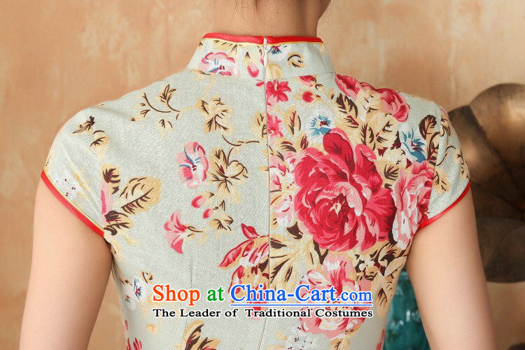 Figure for summer flowers of Chinese New improved collar is traversed by the Tang dynasty qipao hand-painted retro mini cheongsam with 4 White XL Photo, prices, brand platters! The elections are supplied in the national character of distribution, so action, buy now enjoy more preferential! As soon as possible.