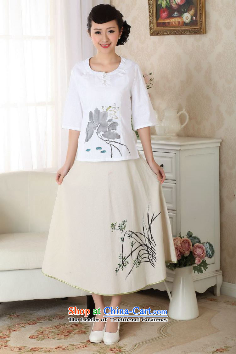 The new summer flowers figure female new Tang dynasty wild ethnic cotton linen hand-painted body A female skirts skirt P0011 XL Photo, prices, brand platters! The elections are supplied in the national character of distribution, so action, buy now enjoy more preferential! As soon as possible.