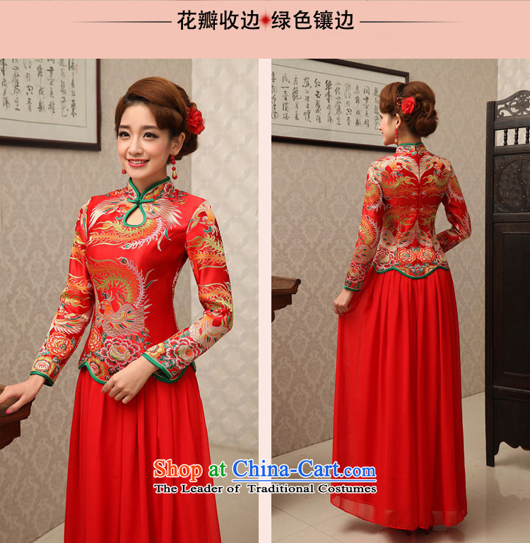 Rain-sang yi bride wedding wedding dress bows service improvement by the Red Sleeve LENGTH OF CHINESE CHEONGSAM QP489 RED S picture, prices, brand platters! The elections are supplied in the national character of distribution, so action, buy now enjoy more preferential! As soon as possible.