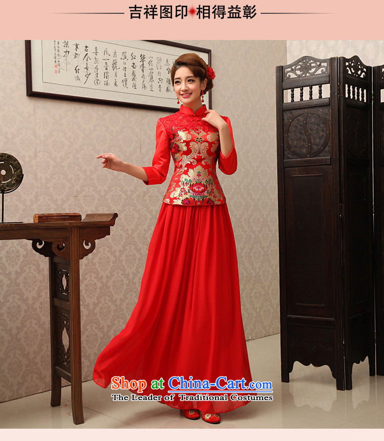 Rain-sang yi 2015 new bride qipao red Chinese marriage toasting champagne stylish improved services in the Dragon dress use cuff kit QP488 RED M picture, prices, brand platters! The elections are supplied in the national character of distribution, so action, buy now enjoy more preferential! As soon as possible.