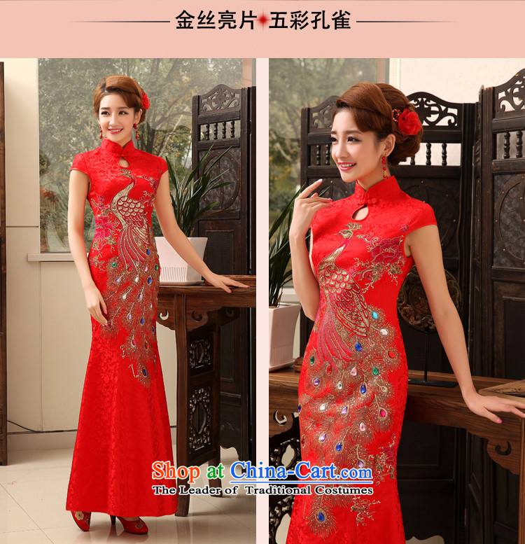 Rain in spring 2015 and stylish yet Yi Phoenix cheongsam long red bride replacing marriage wedding dresses skirt summer elegant bows services QP477 RED XL Photo, prices, brand platters! The elections are supplied in the national character of distribution, so action, buy now enjoy more preferential! As soon as possible.