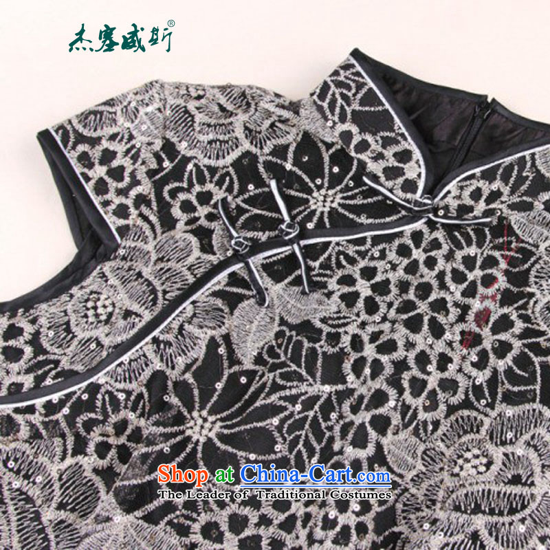 In the new kit, summer improved stylish lace cheongsam dress high end amenities lace cheongsam dress 979# figure of Jericho, XL, , , , shopping on the Internet