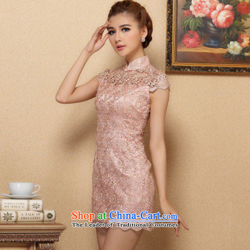 In the new kit, stylish and elegant improved water-soluble lace cheongsam dress lace cheongsam dress collar , L, Cheng Kejie, the , , , shopping on the Internet