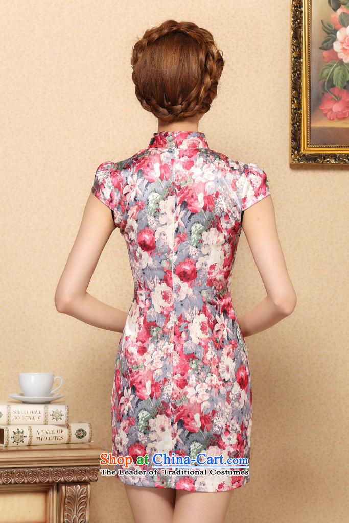 In the new kit stylish improved stamp lace pannelled stylish qipao lace cheongsam dress V-NECK M picture, prices, brand platters! The elections are supplied in the national character of distribution, so action, buy now enjoy more preferential! As soon as possible.