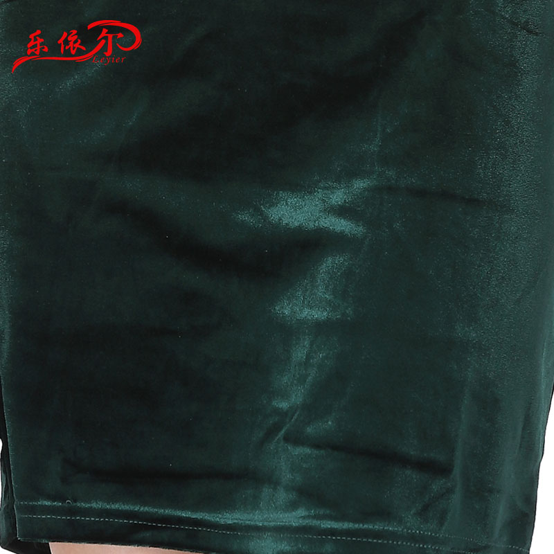 In accordance with the American's new wool long-sleeved dresses retro-embroidered cheongsam dress improved stylish skirt autumn Sau San Army Green XL, in accordance with the (leyier Lok) , , , shopping on the Internet