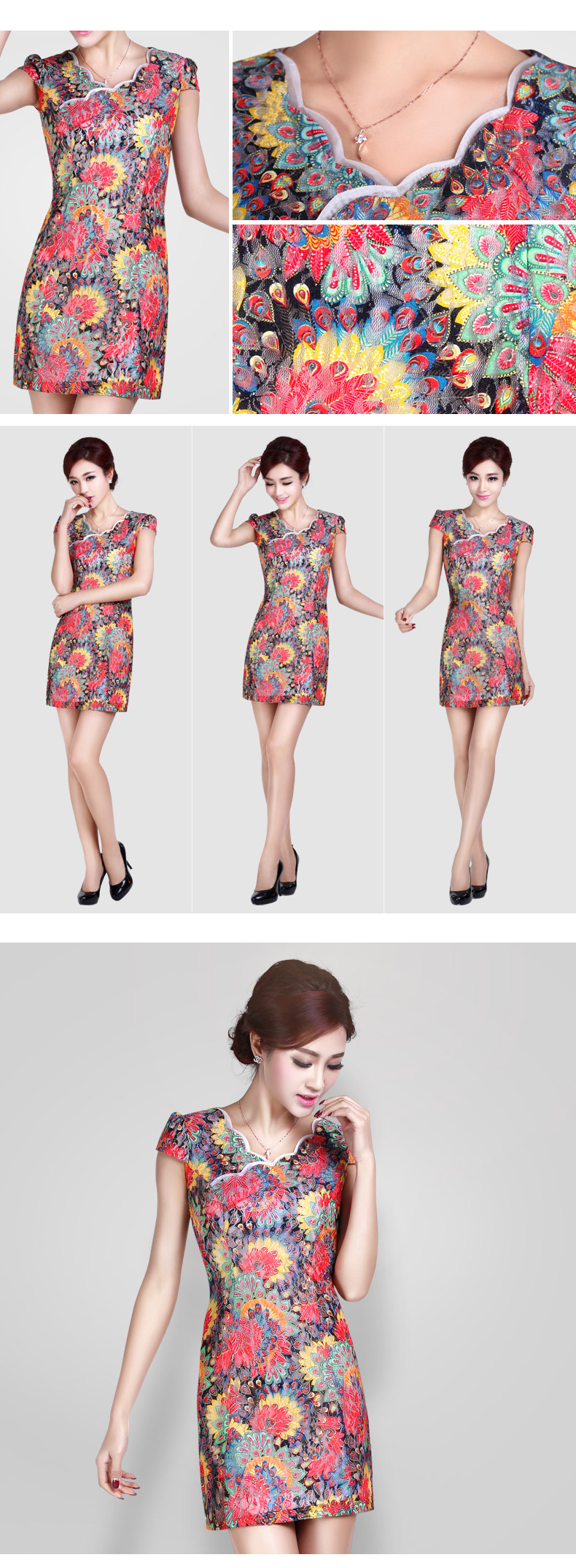 In accordance with the American's 2015 short-sleeved summer short of qipao cheongsam dress girls and women daily qipao classical beige XL Photo, prices, brand platters! The elections are supplied in the national character of distribution, so action, buy now enjoy more preferential! As soon as possible.