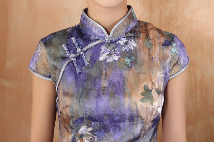 The new summer flowers figure female collar Chinese China wind improved version of hand-painted short-sleeved short qipao Tang - 2 White 2XL Photo, prices, brand platters! The elections are supplied in the national character of distribution, so action, buy now enjoy more preferential! As soon as possible.