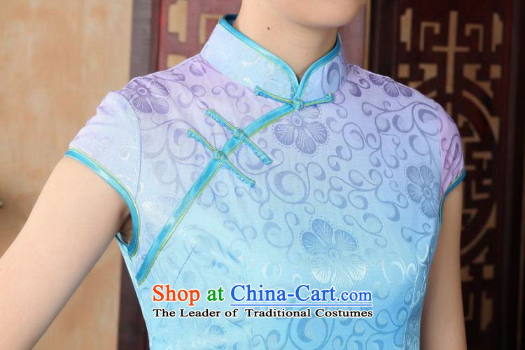 Figure for summer flowers new women's Chinese qipao gown ramp improved collar bird and flower basket hand-painted elegant qipao retro pink S picture, prices, brand platters! The elections are supplied in the national character of distribution, so action, buy now enjoy more preferential! As soon as possible.