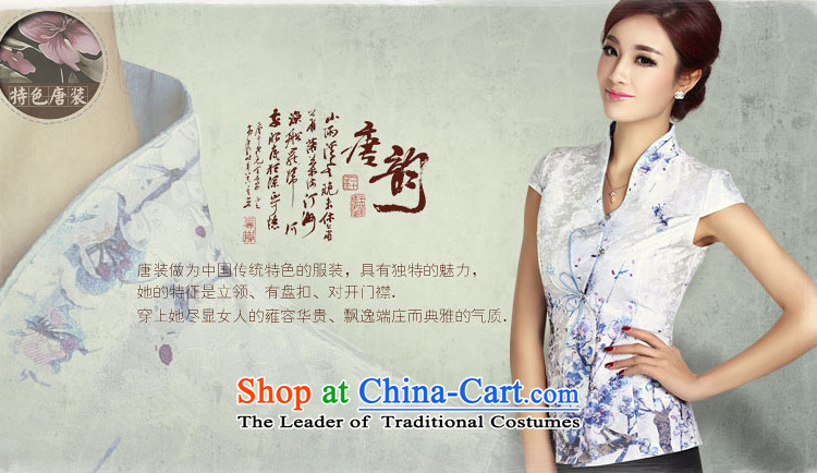 In accordance with the American's Summer 2014 Ms. Tang dynasty new ethnic retro elegant personality improved short-sleeved blouses LYE1366 Tang white shirt + pants XL Photo, prices, brand platters! The elections are supplied in the national character of distribution, so action, buy now enjoy more preferential! As soon as possible.