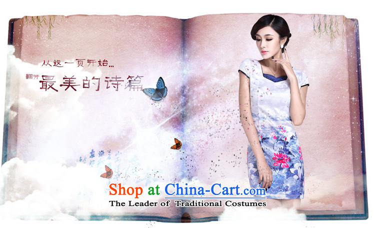 In accordance with the American's summer, New hand-painted cheongsam dress elegant qipao and sexy improved retro graphics, Sau San thin short white XL Photo LYE1367 cheongsam, prices, brand platters! The elections are supplied in the national character of distribution, so action, buy now enjoy more preferential! As soon as possible.