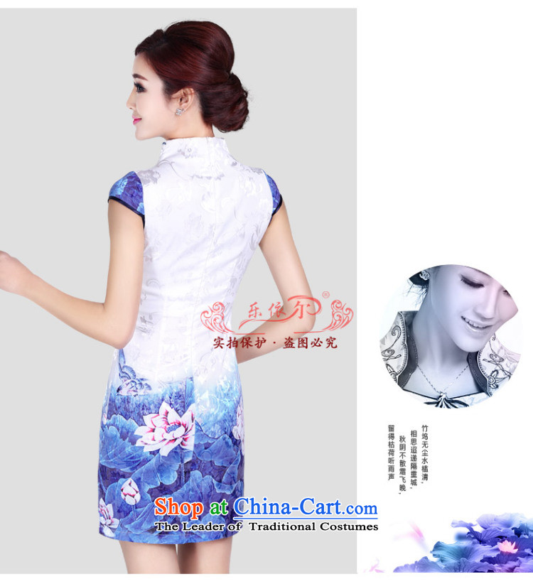 In accordance with the American's summer retro improved cheongsam dress Ms. tray clip embroidered short of classical Sau San daily cheongsam dress LYE8802 white S picture, prices, brand platters! The elections are supplied in the national character of distribution, so action, buy now enjoy more preferential! As soon as possible.