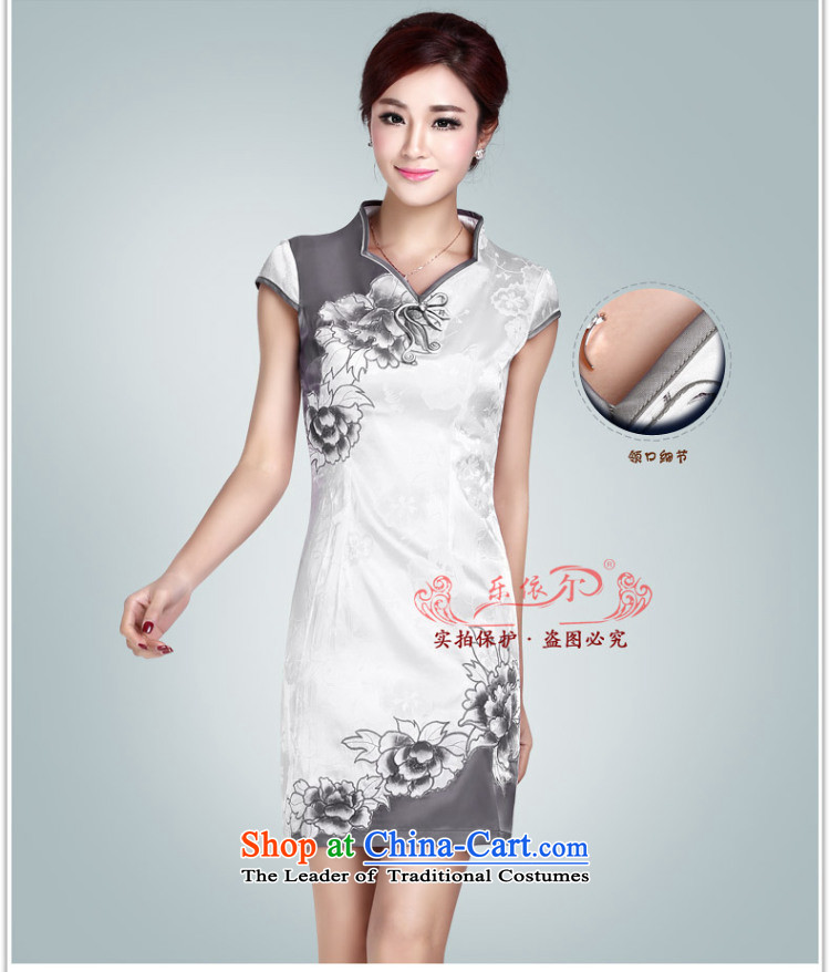 In accordance with the American's summer lady's skirt female embroidery cheongsam will improve short of qipao qipao daily retro qipao Sau San LYE8803 White XXL picture, prices, brand platters! The elections are supplied in the national character of distribution, so action, buy now enjoy more preferential! As soon as possible.