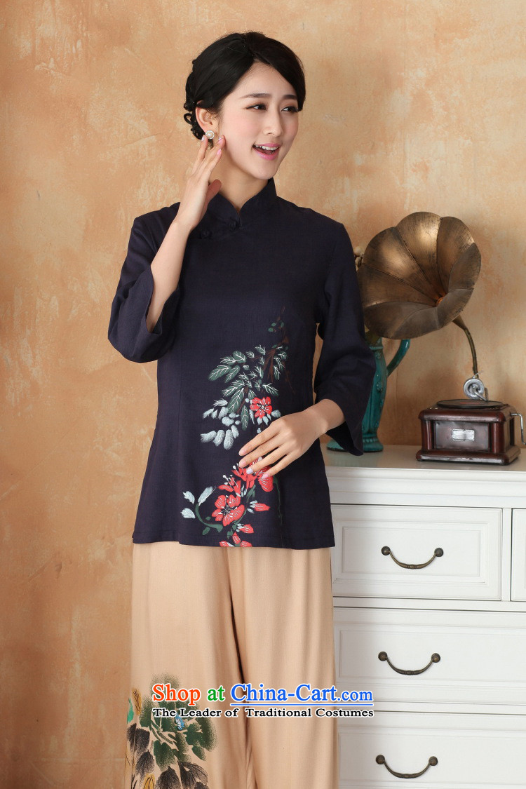 It 2014 stylish new hand-painted qipao cotton linen clothes large Chinese women improved Han-Tang dynasty, summer - 2 color photo 2XL, prices, brand platters! The elections are supplied in the national character of distribution, so action, buy now enjoy more preferential! As soon as possible.