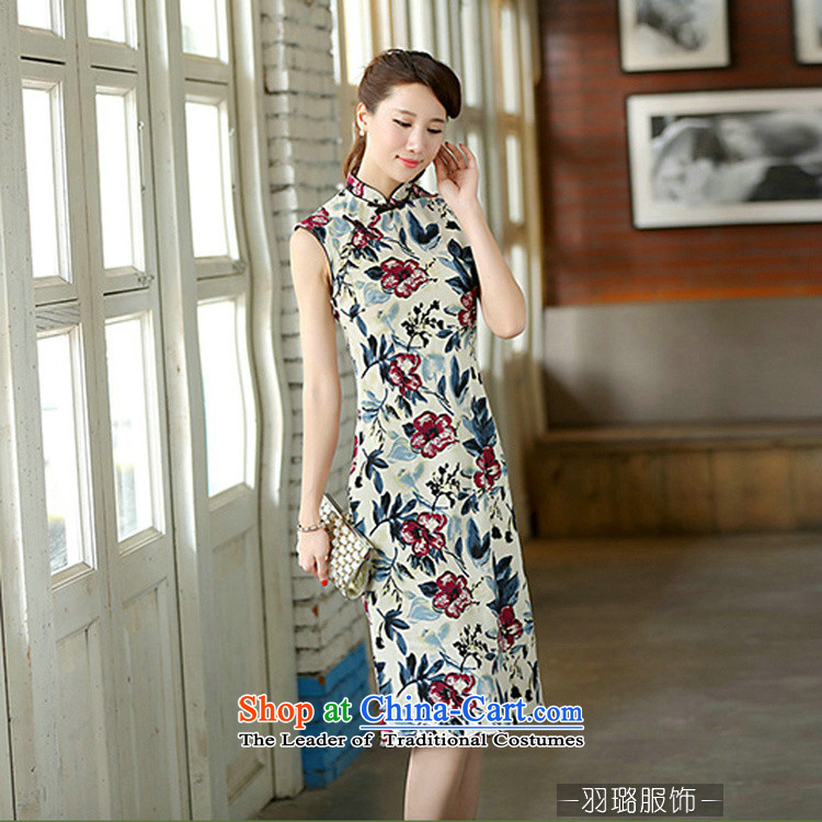 In the new kit, the Republic of Korea on the beach of nostalgia for the improvement of wind cotton linen dresses and stylish stamp cheongsam dress CQP341 sleeveless desert rose S picture, prices, brand platters! The elections are supplied in the national character of distribution, so action, buy now enjoy more preferential! As soon as possible.