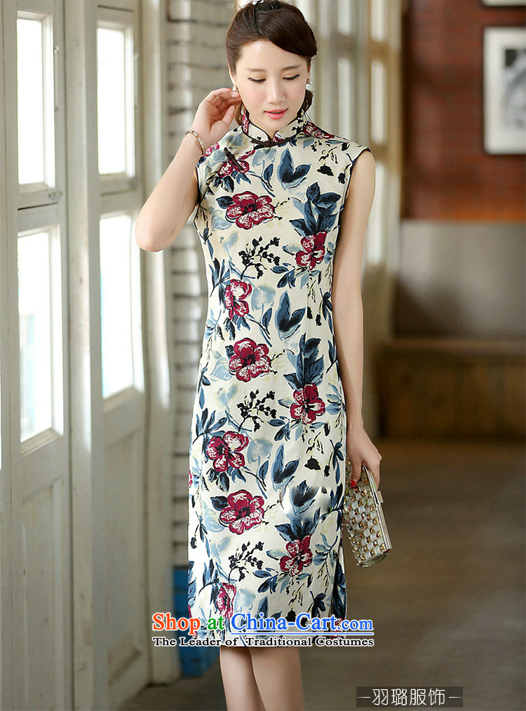In the new kit, the Republic of Korea on the beach of nostalgia for the improvement of wind cotton linen dresses and stylish stamp cheongsam dress CQP341 sleeveless desert rose S picture, prices, brand platters! The elections are supplied in the national character of distribution, so action, buy now enjoy more preferential! As soon as possible.