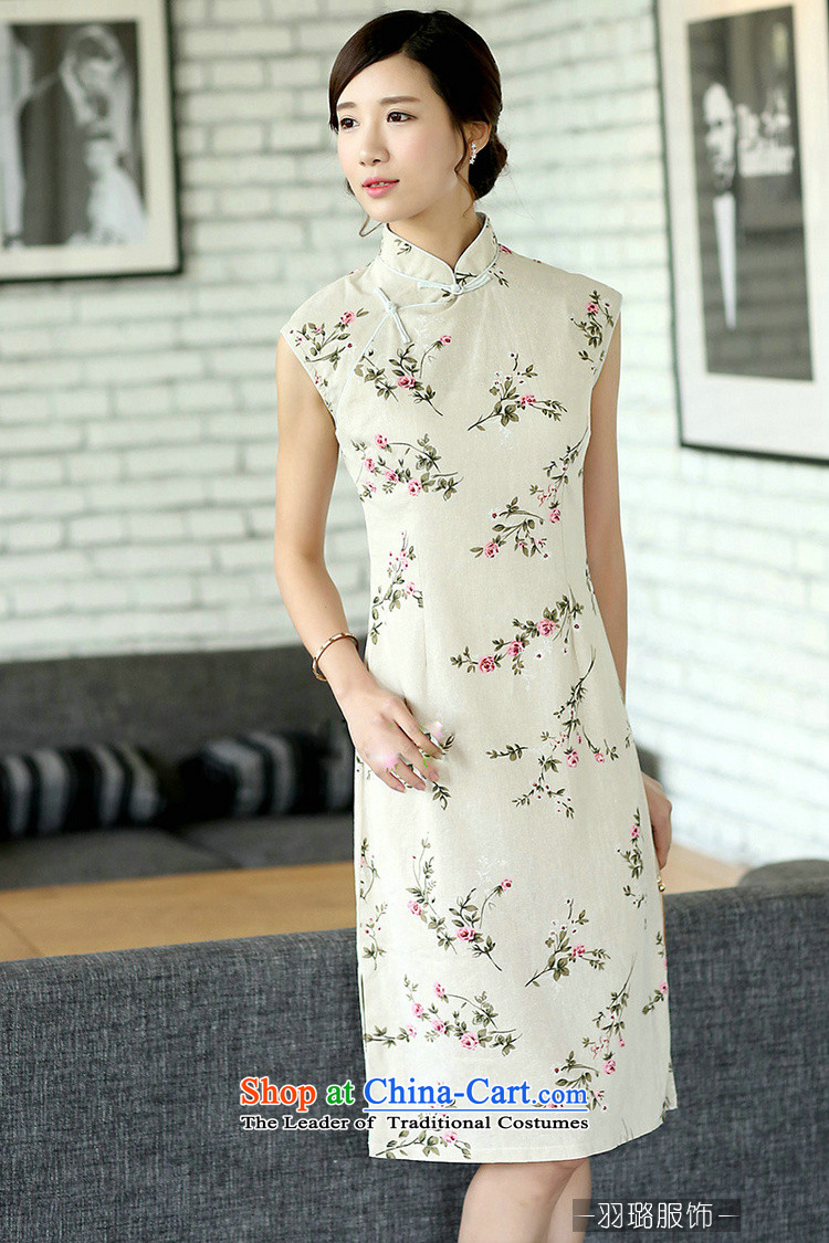 In the new Jie, Chinese Literature van improved linen summer daily saika cotton linen dresses sleeveless cheongsam dress CQP362 sleeveless summer energy S picture, prices, brand platters! The elections are supplied in the national character of distribution, so action, buy now enjoy more preferential! As soon as possible.