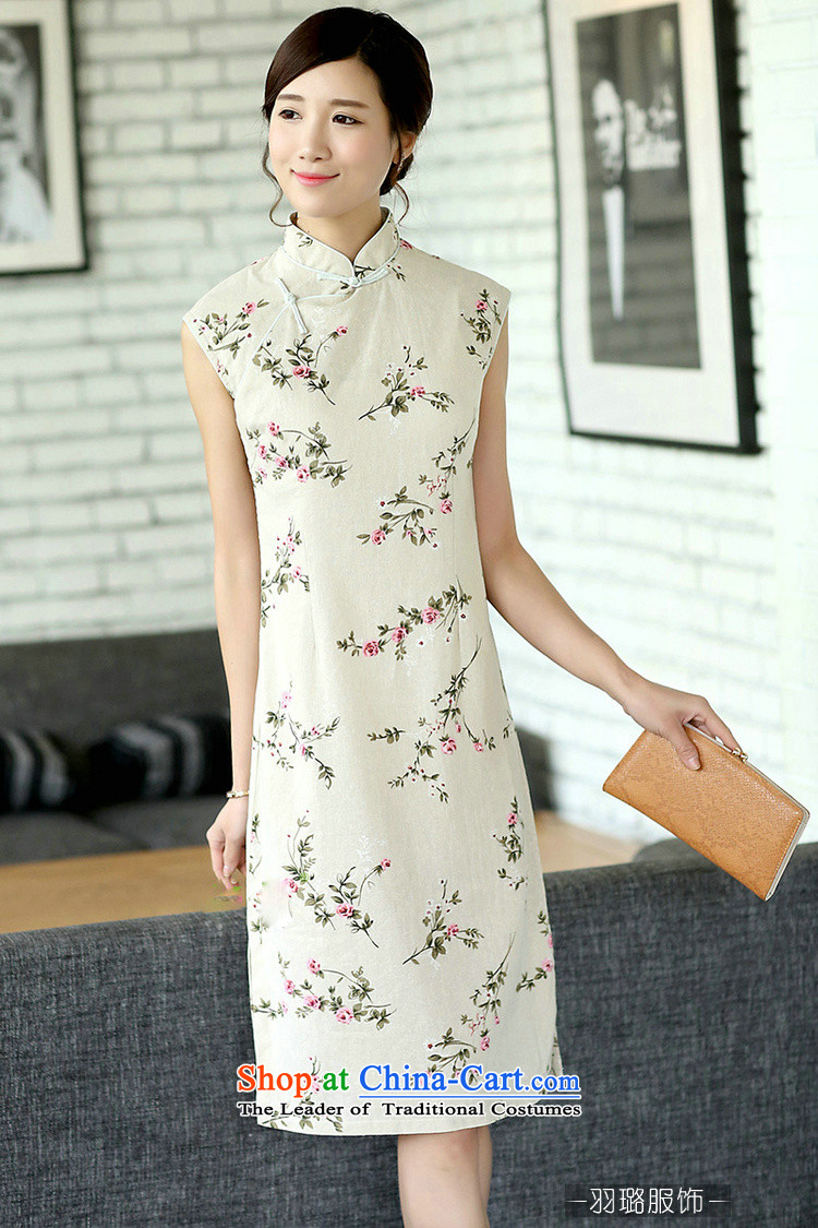 In the new Jie, Chinese Literature van improved linen summer daily saika cotton linen dresses sleeveless cheongsam dress CQP362 sleeveless summer energy S picture, prices, brand platters! The elections are supplied in the national character of distribution, so action, buy now enjoy more preferential! As soon as possible.