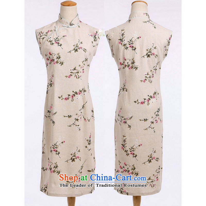 In the new Jie, Chinese Literature van improved linen summer daily saika cotton linen dresses sleeveless cheongsam dress CQP362 sleeveless based energy sources , in Wisconsin, , , , Jie shopping on the Internet