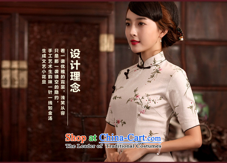 The Butterfly Lovers 2015 Summer new ethnic retro style qipao improved disk is longer manually, cotton linen cheongsam dress 40152 aquamarine XL Photo, prices, brand platters! The elections are supplied in the national character of distribution, so action, buy now enjoy more preferential! As soon as possible.