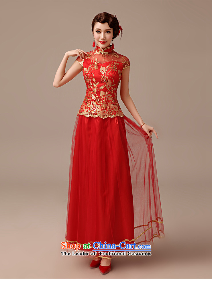 Clean the new 2015 married man bows qipao retro collar package for larger shoulder red long bride cheongsam red XL Photo, prices, brand platters! The elections are supplied in the national character of distribution, so action, buy now enjoy more preferential! As soon as possible.