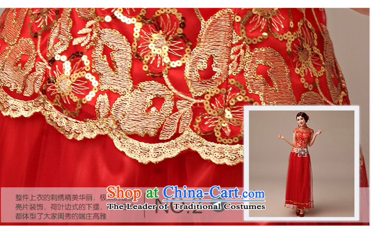 Clean the new 2015 married man bows qipao retro collar package for larger shoulder red long bride cheongsam red XL Photo, prices, brand platters! The elections are supplied in the national character of distribution, so action, buy now enjoy more preferential! As soon as possible.