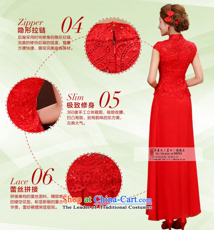 Love so stylish Chinese improvements Peng spring and summer retro bride long marriage) red embroidery toasting champagne skirt qipao gown long XL can return pictures, prices, brand platters! The elections are supplied in the national character of distribution, so action, buy now enjoy more preferential! As soon as possible.