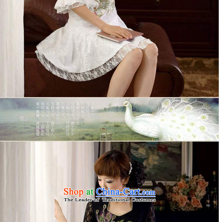 A Pinwheel Without Wind Phoenix long-sleeved qipao Yat dresses fall inside cheongsam dress improved daily stylish girl short of Sau San white S picture, prices, brand platters! The elections are supplied in the national character of distribution, so action, buy now enjoy more preferential! As soon as possible.