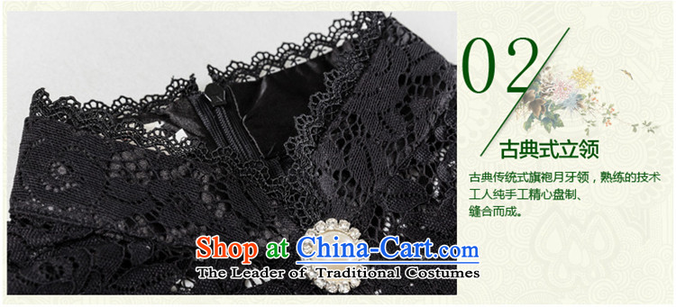 Seal of a new summer 2014, Retro minimalist cheongsam dress of the Republic of Korea in an elegant and fine style lace daily improved black M pictures, qipao price, brand platters! The elections are supplied in the national character of distribution, so action, buy now enjoy more preferential! As soon as possible.