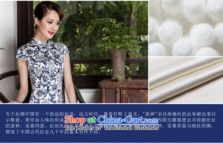 Seal of 2014 porcelain stamp female qipao heavyweight silk improved daily short stylish cheongsam dress photo color M brand, prices, picture platters! The elections are supplied in the national character of distribution, so action, buy now enjoy more preferential! As soon as possible.