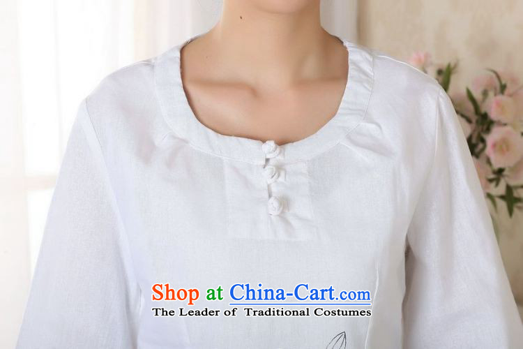 The new summer it hand-painted qipao shirt cotton linen flax Chinese ethnic women clothes Tang dynasty improved White M picture, prices, brand platters! The elections are supplied in the national character of distribution, so action, buy now enjoy more preferential! As soon as possible.