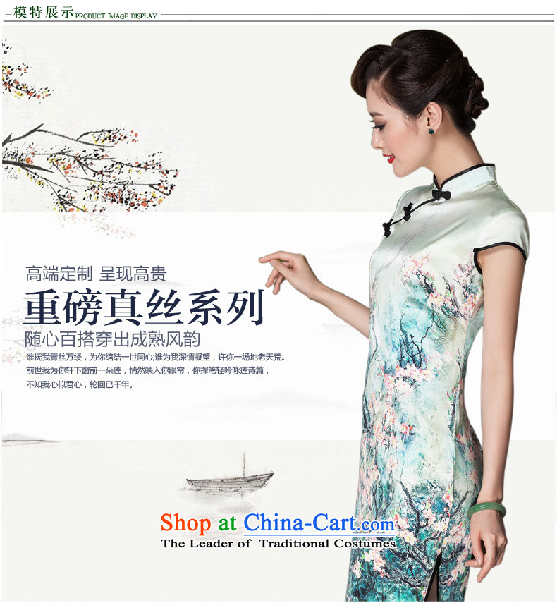 2014 New Silk Cheongsam dress girls improved Stylish retro Sau San-to-day short temperament, color picture M pictures dresses, prices, brand platters! The elections are supplied in the national character of distribution, so action, buy now enjoy more preferential! As soon as possible.