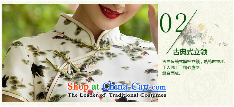 The seal of a new summer, Silk Cheongsam elegant daily light stamp familiar high-end cheongsam dress wind sepia pictures color L photo enhancement, prices, brand platters! The elections are supplied in the national character of distribution, so action, buy now enjoy more preferential! As soon as possible.