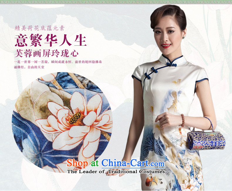 Seal of 2014 heavyweight Silk Cheongsam daily improved high-end dress herbs extract of the Republic of Korea women's dresses skirt picture color L photo, prices, brand platters! The elections are supplied in the national character of distribution, so action, buy now enjoy more preferential! As soon as possible.