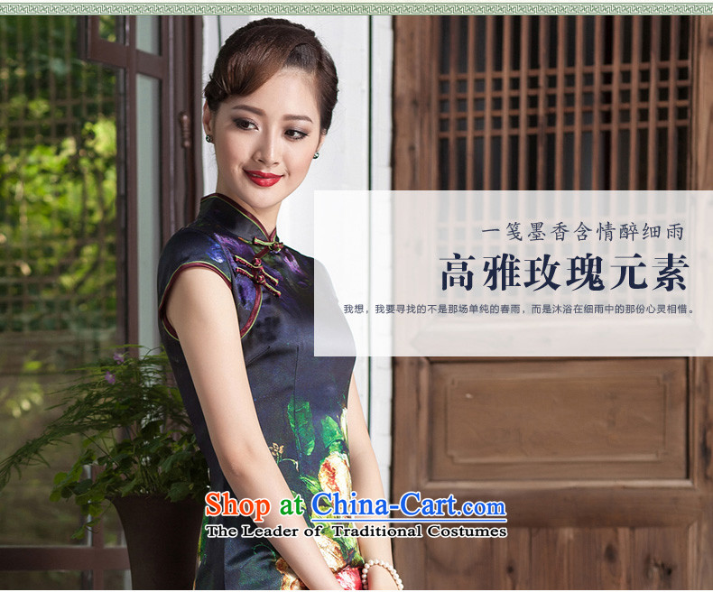 Seal of the 2014 Summer Chinese qipao improved heavyweight silk daily retro upscale female banquet cheongsam dress photo color S picture, prices, brand platters! The elections are supplied in the national character of distribution, so action, buy now enjoy more preferential! As soon as possible.